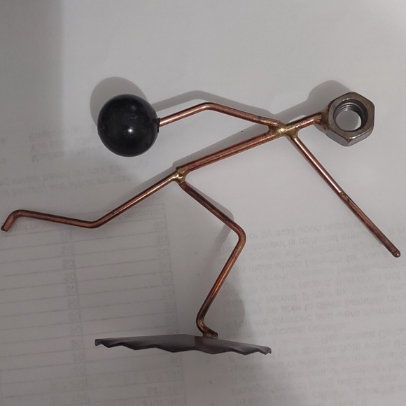 Rock Creek Metal Craft - Back Swing bowler Handcrafted 4" Figure Bowling - Picture 2 of 6